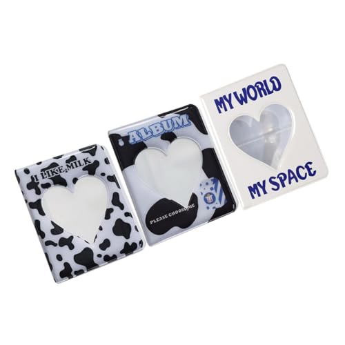 Alipis 3piezas Álbum De Fotos Grande Álbum De Soporte Para Tarjetas Miniálbum De Fotos