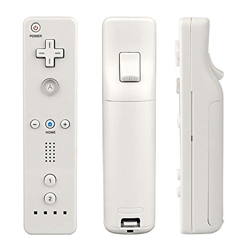 Image of Lyyes Remote Controller for Wii, Wii Remote and Nunchuck Controllers with Silicon Case and Strap for Wii and Wii U (White)