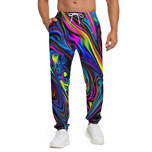 Sweatpants for Men Joggers Pant 3D Printed Sports Pants Workout Pants with 2 Side Pockets