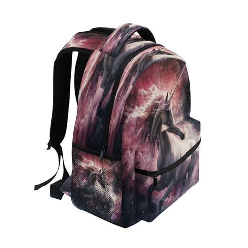 Unicorn Sky Galaxy Space Backpack for School Boys Girls Adults Kids Bookbag Laptop Bag 18L2