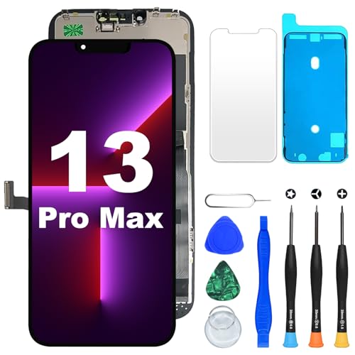 DIGI4U LCD for iPhone 13 Pro Max Screen Replacement, 6.7'' [True Tone][3D Touch][Small Notch] Screen for iPhone 13 Pro Max Display Digitizer Assembly, with Repair Tools for iPhone 13 Pro Max LCD