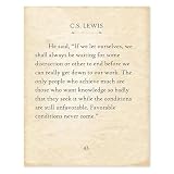 Lone Star Art C.S. Lewis - If We Let Ourselves - 11x14 Unframed Typography Book Page Print - Great Gift for Historical, Biblical and Theologian Book Enthusiasts