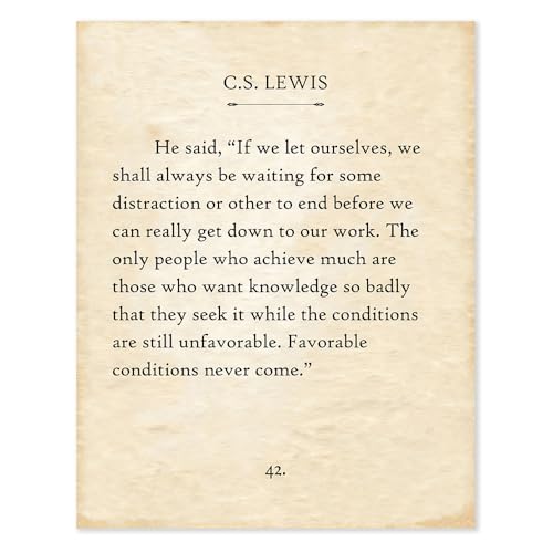 Lone Star Art C.S. Lewis - If We Let Ourselves - 11x14 Unframed Typography Book Page Print - Great Gift for Historical, Biblical and Theologian Book Enthusiasts