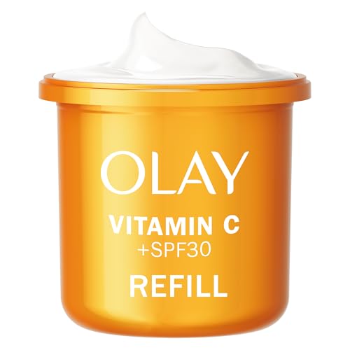 Olay Vitamin C, Feuchtigkeitsspendende Tagescreme, LSF 30, für eine strahlendere Haut und einen gleichmäßigeren Ton, Refill, 50 ml