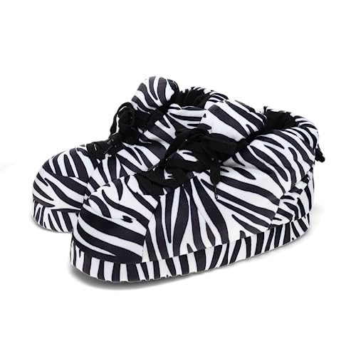 Image of Happy Feet Slippers Standard Sneaker Slippers for Men, Women, and Kids - Women Shoes, Gifts for Women, As Seen on Shark Tank - Classy Oversized House Slippers for Women with Non-Slip Rubber Soles