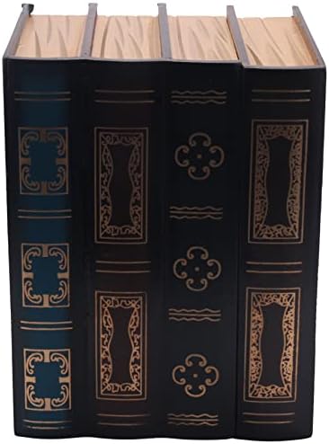 Jcevium Book Box Vintage Storage Props Book Jewelry Storage Packaging Study Book Ornaments Wooden Antique Decorative