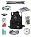 Peicees Waterproof Drawstring Sport Bag Lightweight Sackpack Backpack for Men and Women(Black)