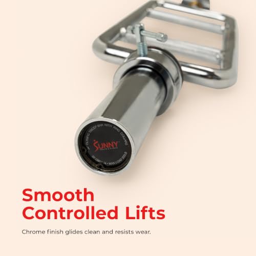 Sunny Health & Fitness Olympic Tricep Bar with 2" Sleeves and Ring Collars - image 4
