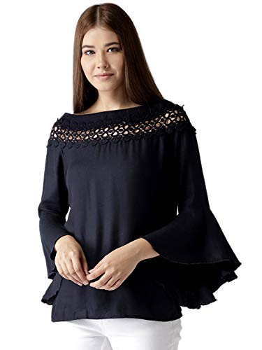 Image of Style Quotient Women Solid Viscose Rayon Smart Casual top
