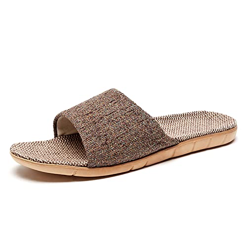 Hwayslon Linen Skidproof Indoor Slippers
