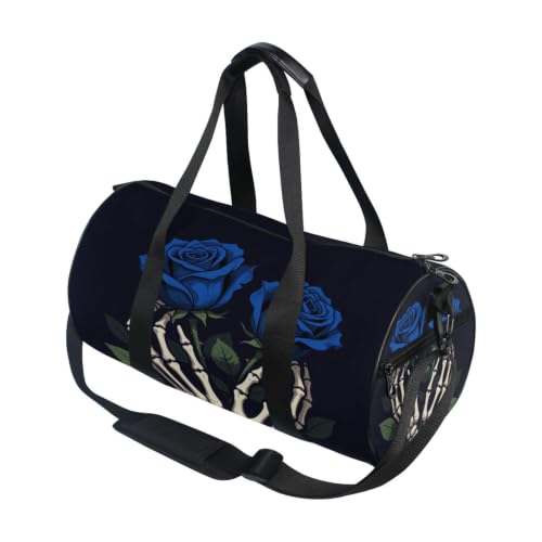 Bolsa de lona para viajes cortos y entrenamientos con diseño de esqueleto