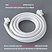 Washing Machine Inlet Hose, Burst Proof Washing Machine Water Inlet Pipe, Washer Pipe with Connectors, Water Inlet Connection Supply Line, White Long Universal PVC Hose (1.5 m/ 5 ft)