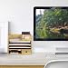 Relaxdays Organisateur De Bureau En Bambou - Range-documents A4, Tiroir Et Compartiments Pour Fournitures