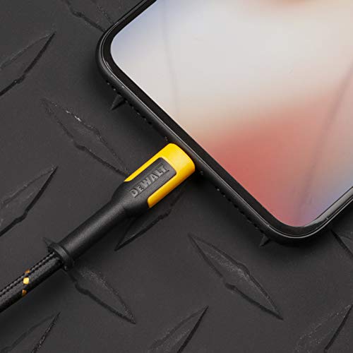DEWALT Reinforced Braided Lightning to USB Cable #TOP16