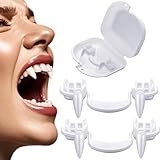 Chuankefanxing Vampirzähne, 2 Stück Vampirzähne, einziehbare Vampirzähne für Halloween,...