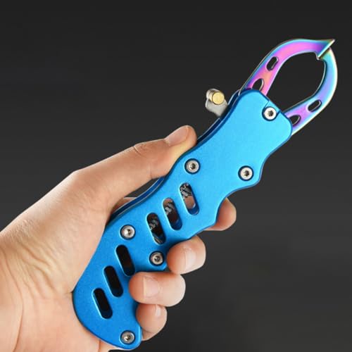 Pinzas de labios para pesca de aluminio y controlador multifuncional de peces para río 6