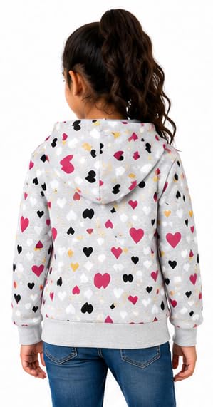 Image of T2F Girls Cotton Hooded Neck Sweatshirt