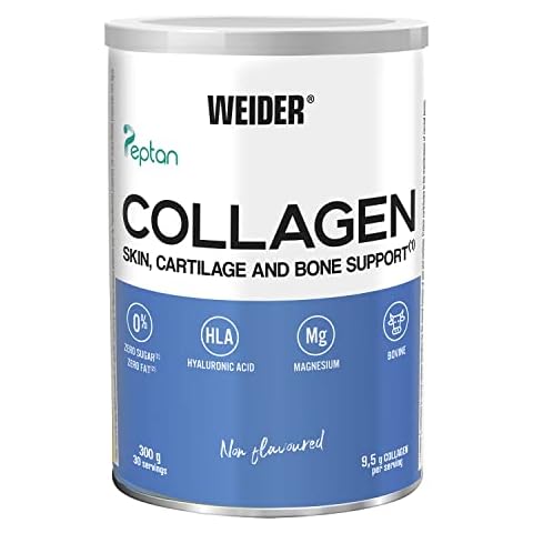 Weider Collagen. With Hyaluronic Acid, Magnesium and Vitamin C. 100% Peptan. Zero fat. Sugar zero. Keto Cover