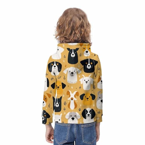 Pull sport casual chien imprimé 3D sweat ado pour le collège - 4