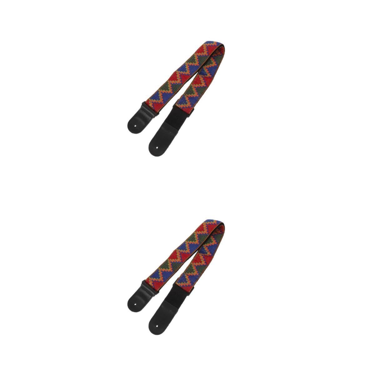 ifundom 2piezas Correa De Guitarra De Estilo Bohemio Cinta Para Instrumentos Musicales Strap Ligero y Práctico Para Guitarra Eléctrica y Ukelele