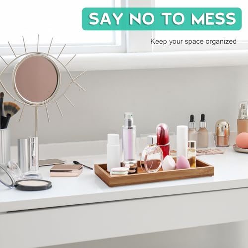 ALELION-13-Bathroom-Vanity-Tray-for-Counter-Acacia-Wood-Decorative-Tray-for-Toilet-Tank-Makeup-Perfume-Jewelry-Catchall-Coffee-Table-Wooden-Kitchen-Countertop-Organizer-for-Soap-Dispenser
