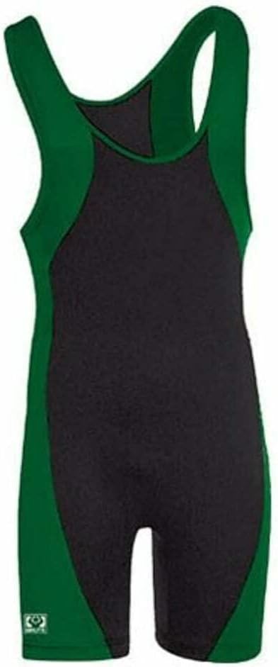 Brute Okie Wrestling Singlet - Black/Hunter - M