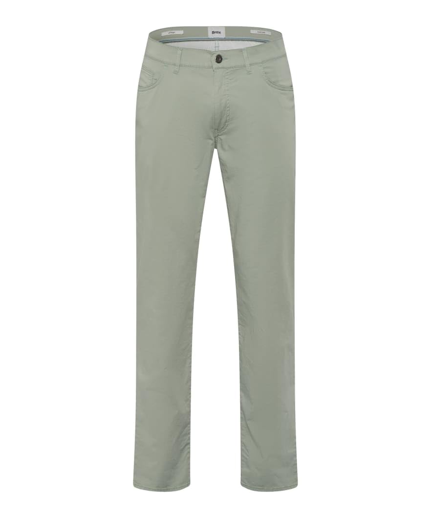 BRAX Men's Style Cadiz Ultralight Delicate Lightness Trousers, Avocado, 34 W/34 L