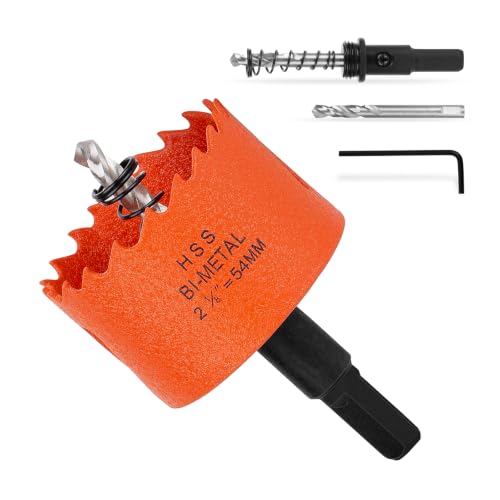 Image of 2-1 /8 Inch Hole Saw 2.125 inch Circle Drill Bit Wood Metal Drywall Plastic Pipe