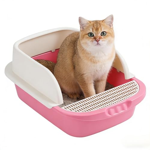 Caja de arena para gato tipo abierta pequeña miniatura 3