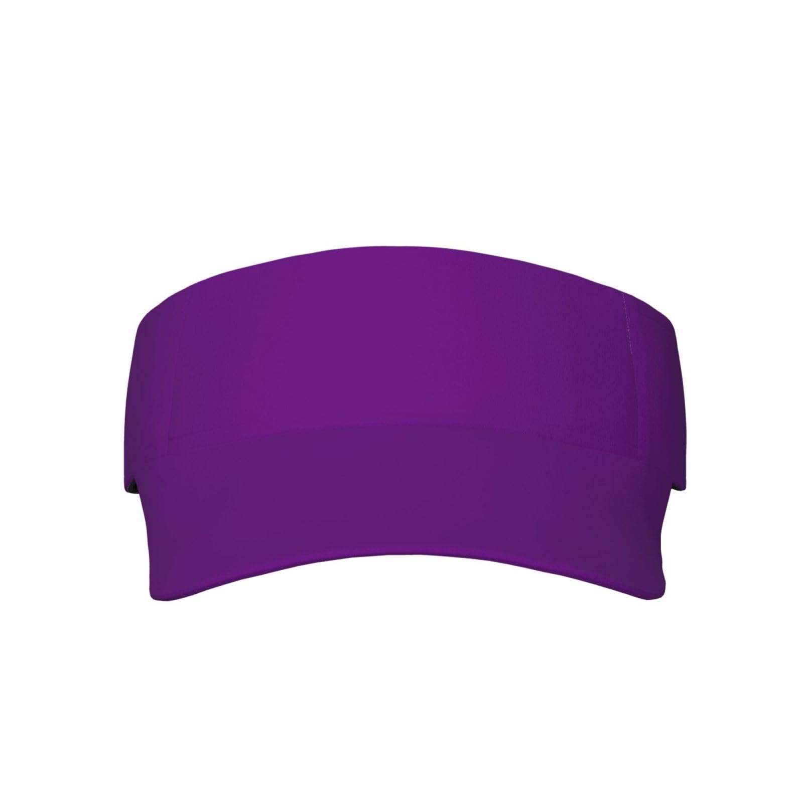 Anceky Purple Visor Hats for Women Adult Unisex Tennis Golf Summer Outdoor Adjustable Sports Ultraviolet Protection Running Cap