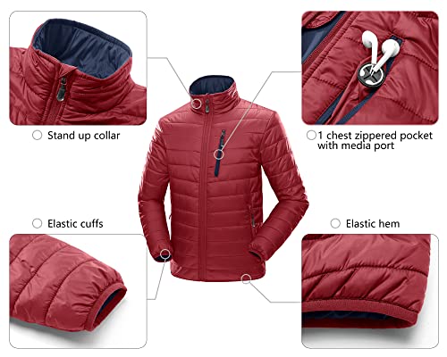 Image of 33,000ft Men's Puffer Jacket Lightweight Packable Insulated Winter Coat