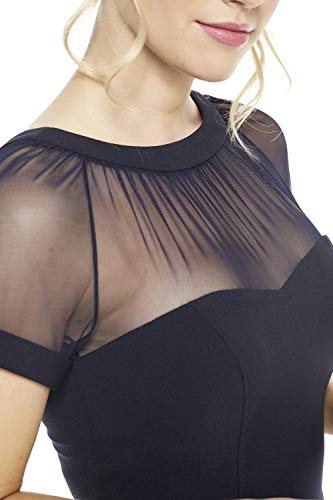 Image of Maggy London Women's Illusion Dress Occasion Event Party Holiday Cocktail Guest of Wedding.
