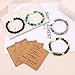 Svovin 8Pcs Cross Beaded Bracelet for Women Christian Gifts Religious Cross Bracelet 8mm Natural Stone Bracelet Christian Jewelry Faith Gift