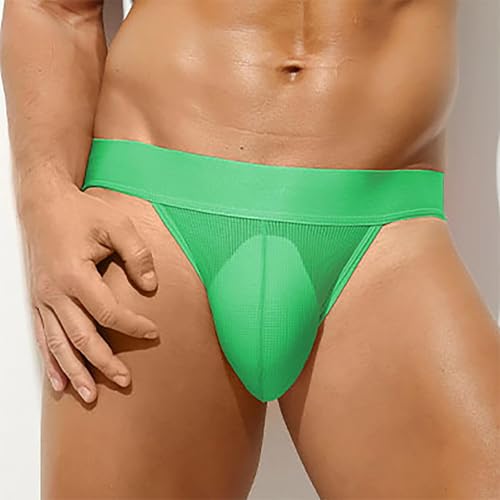 Men's Breathable Front Pouch Thong Low Rise T-Back Briefs Hot Male Panties Sexy Bikini Underwear2