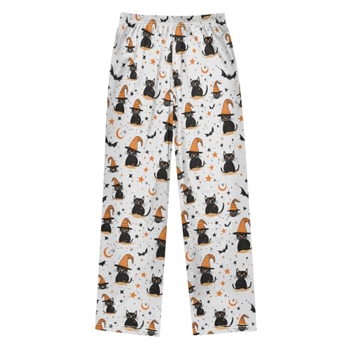 Cats Bats and Star Boys Pants for Kids Jogger Pants with Pockets S2