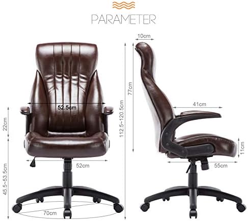 IntimaTe WM Heart Office Chair High Back Office Desk Chair Executive Computer Chair Office Chair with Arms and Back Support,Recline Computer Chairs for Home