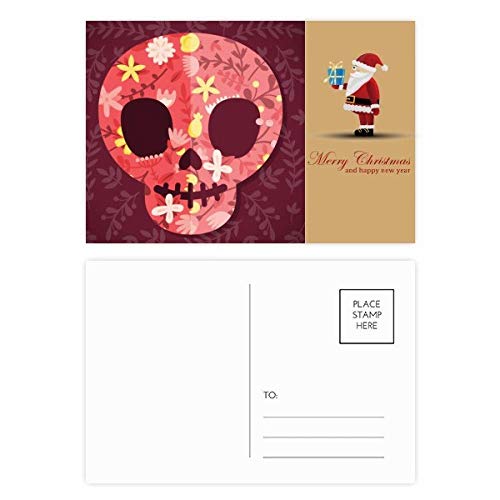 Cartes postales crânes roses Mexique : oubliez les vœux de Noël ennuyeux