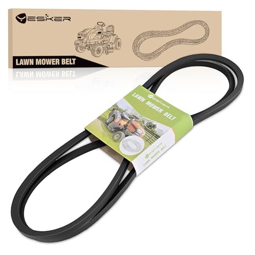 Yesker 592855201 532130969 130969 Deck Drive Belt for Craftsman Husqvarna YTH22V46 YTH24K48 YTH18542 Poulan Jonsered AYP Tractor Durable Aramid Cord 92.45\" Lawn Mower Belts Replaces 584444701 21546080