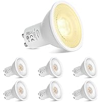 Bombillas LED Foco GU10 Blanco Calido 8W Lámparas Bombillas Blanco cálido 2700K AC85-265V No Regulables decoración del hogar (Paquete de 6)