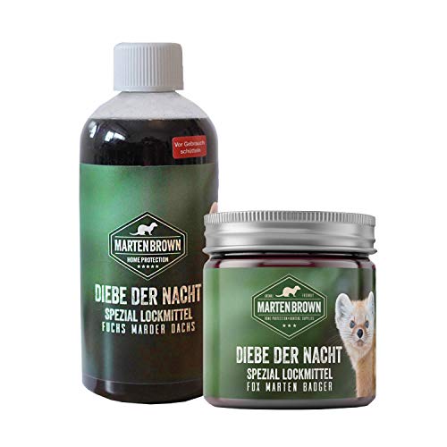 Martenbrown® LOCKING AGENT Set [Gel + tekoči atraktant] za kune, lisice, jazbece, rakune Dišeča vaba za privabljanje kun, vaba za past za kune