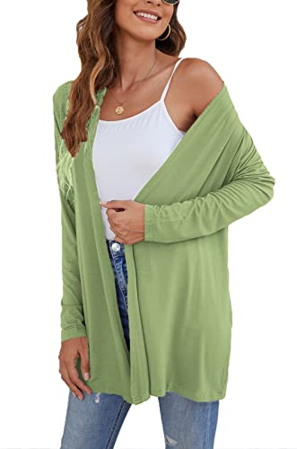 Image of Ladlop Women's Lightweight Open Front Cardigans Long Sleeve Casual Soft Drape Fall Cardigan