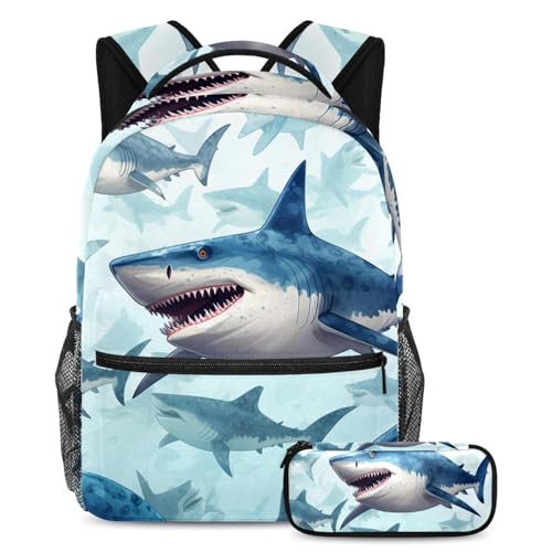 Grand sac à dos 2 pièces solide contre le mal de dos pour classeurs et manuels
