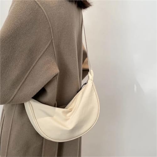 Crossbody Nylon Crescent Bag For Women - Lightweight Small Hobo With 2 Pack Inner Dumpling Bag - Casual4