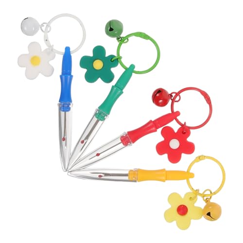 Uonlytech Retro Seam Ripper Keychain 4pcs Set Portable Sewing Thread Remover Made of Stainless Steel Perfect for DIY