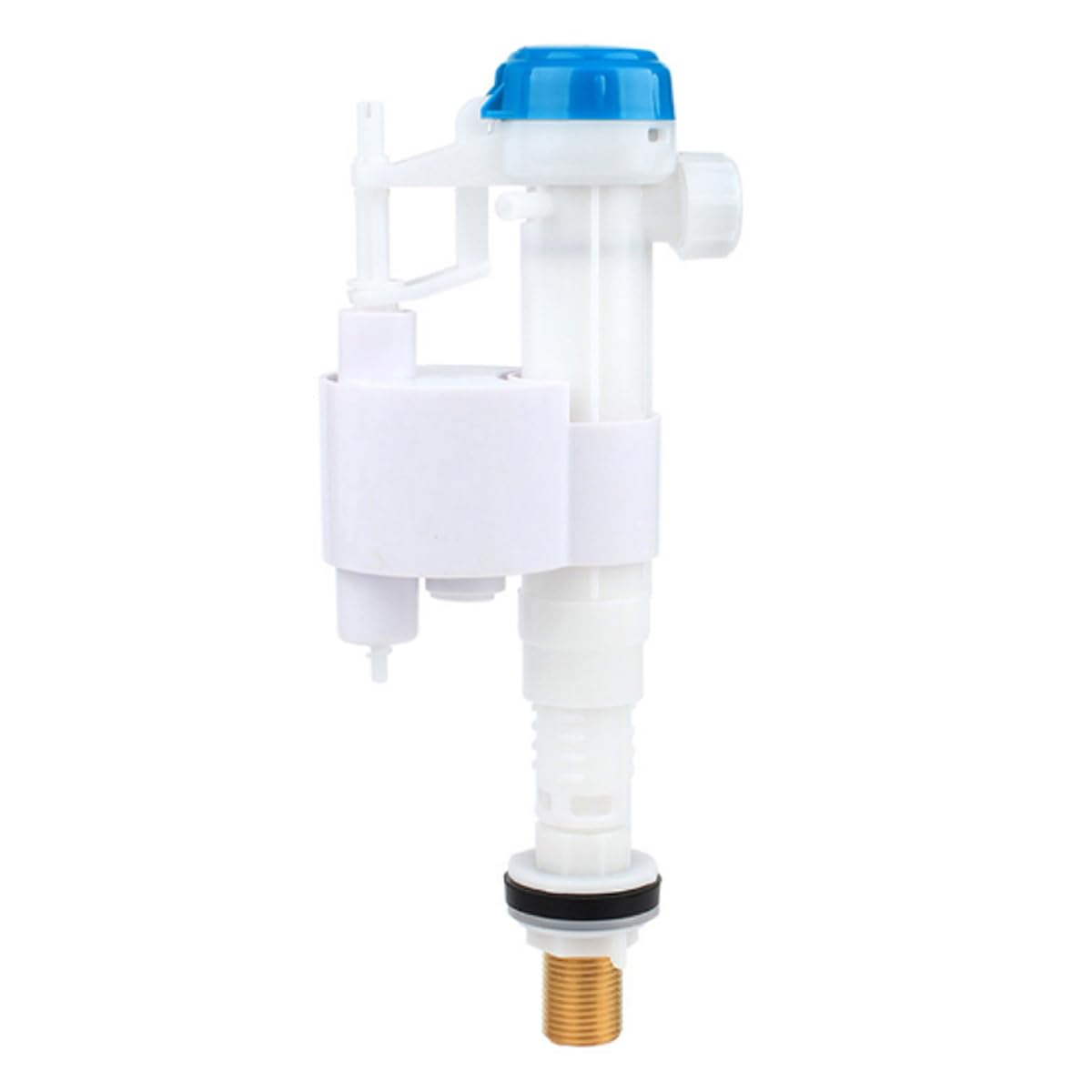 Toilet Cistern Fill Valve Bottom Entry Adjustable, 1/2'' Toilet Inlet Valve with Float, Side Inlet Toilet Fill Valve with Brass Threads