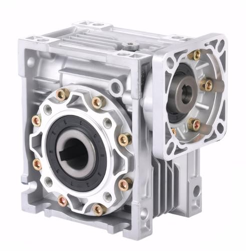 Réducteur de vitesse à vis sans fin NMRV050 compact avec bride carrée de 104 x 104 mm