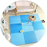 YANGJUN Tapis Puzzle en Mousse Sol Enfant Et Bébé en Mousse Antidérapant Imperméable Facile À Nettoyer Protection Jeu, 1.2cm D'épaisseur 4 Couleurs (Color : D, Size : 60x60x1.2cm-4PCS)