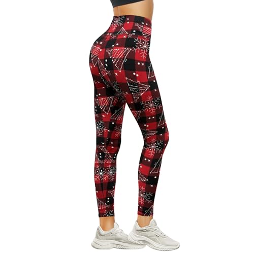 DDOBB Leggings Damen High Waist Sportleggins Lang Schwarz Leggins Blickdicht Bauchweg Sporthose Elastisch Yogahose Gym Festival Outfit(#02-Schneeflocke, (DE34-40)=S-M) DDOBB Leggings Damen High Waist Sportleggins Lang Schwarz Leggins Blickdicht Bauchweg Sporthose Elastisch Yogahose Gym Festival Outfit(#02-Schneeflocke, (DE34-40)=S-M)