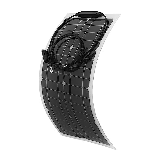 Carregador de Bateria de Painel Solar, Painel Solar Portátil de 100 W 100 Watts, Fonte de Alimentação de Painel Solar para Barco RV Externo Flexível para Sistema Off-grid de