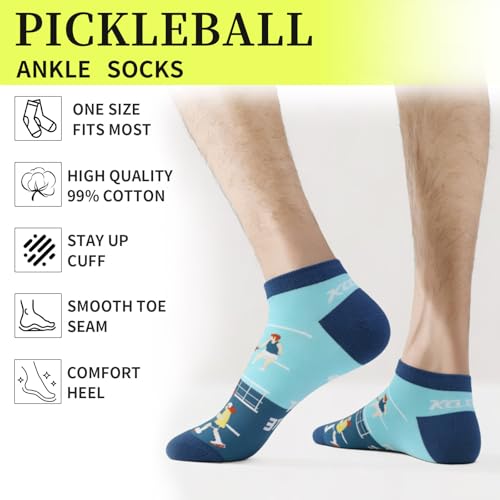 Image of KOFULL Pickleball Socks,Gifts for Pickleball Lovers, Pickleball Accessories Women Men, Ankle Socks for Women Tennis Golf